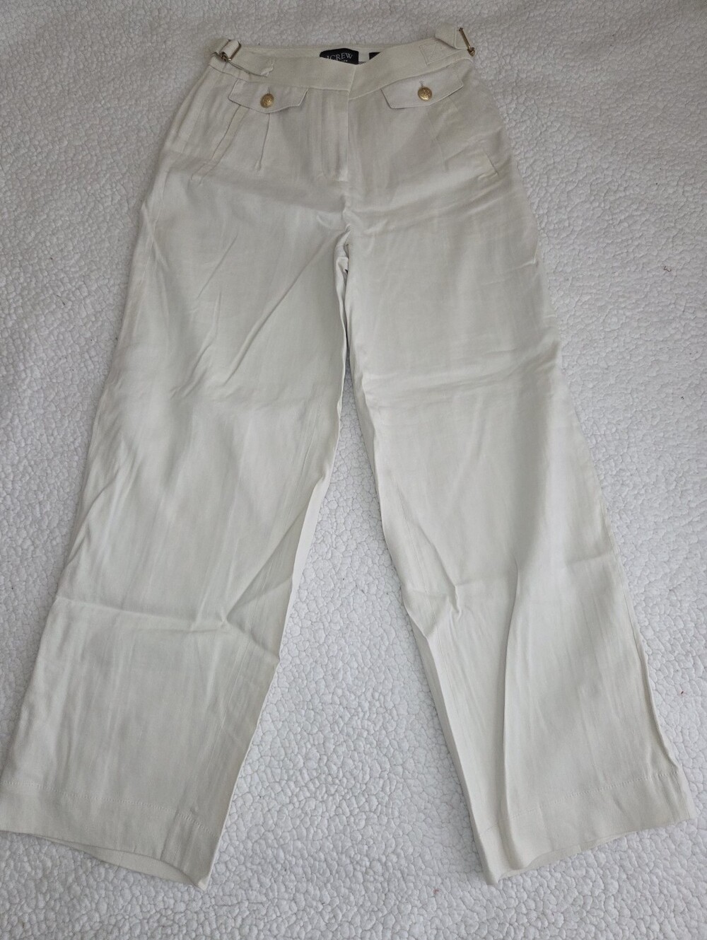 JCrew Collection Italian Linen Blend Pants 0P NWOT